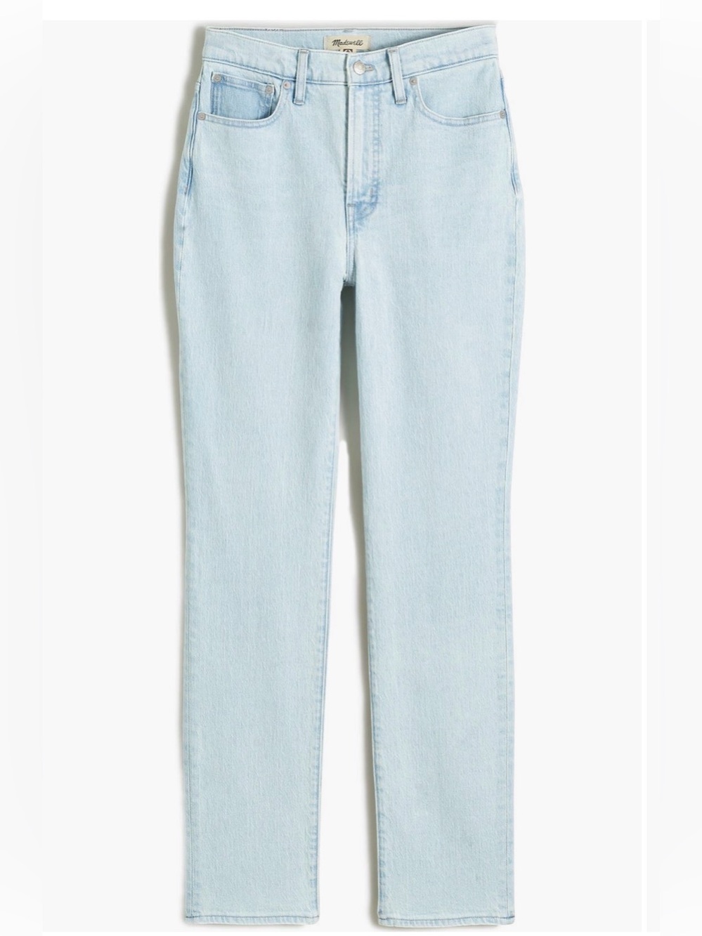 Madewell Light Wash Straight Leg Jeans